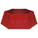 Vidaxl kerstboomrok ø68x25 cm rood