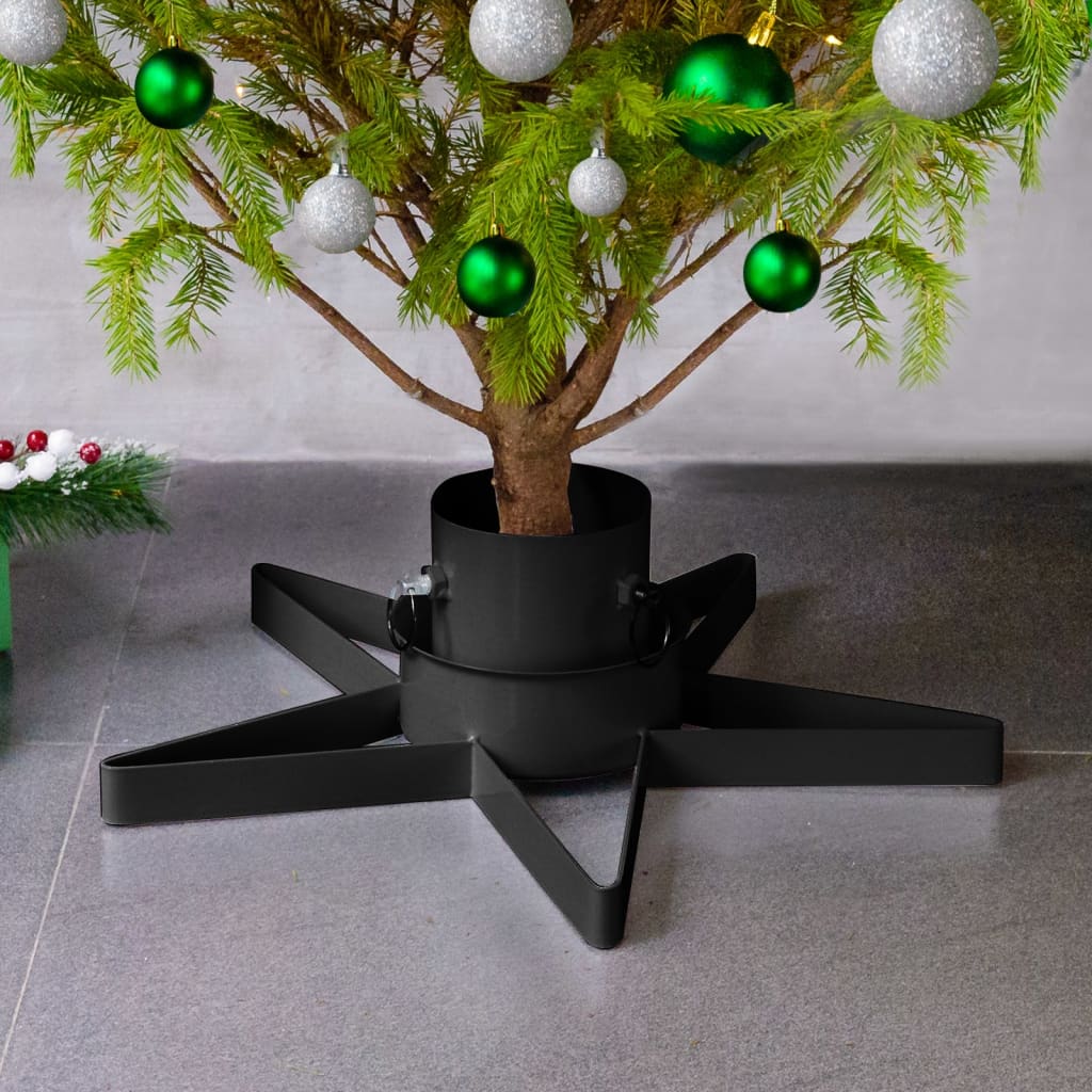 Vidaxl kerstboomstandaard 47x47x13,5 cm zwart