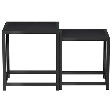 Vidaxl salontafels 2 st mdf zwart