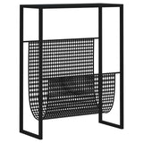 Vidaxl tijdschriftenrek 35x15x45 cm staal zwart