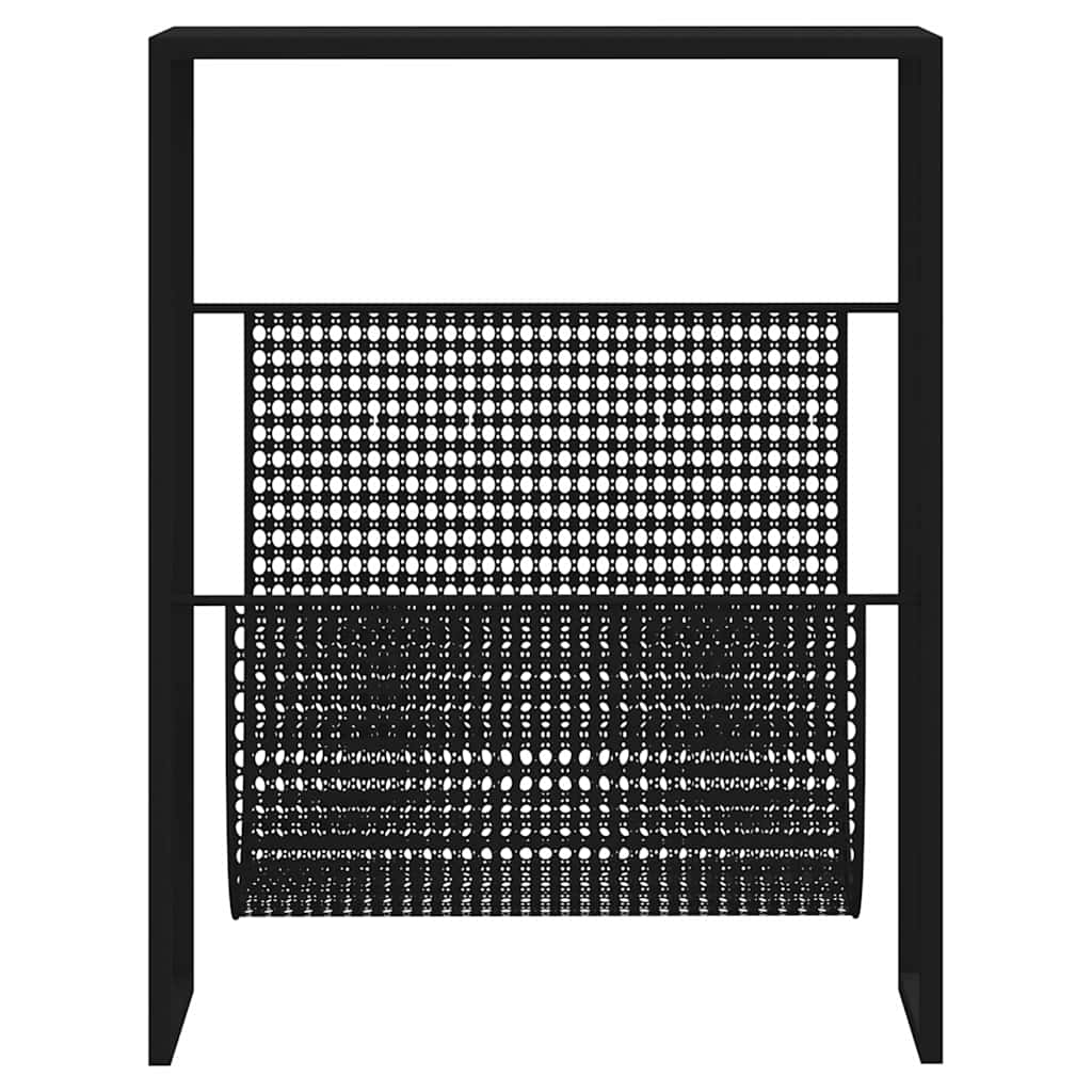 Vidaxl tijdschriftenrek 35x15x45 cm staal zwart