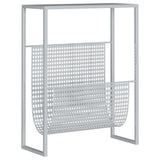 Vidaxl tijdschriftenrek 35x15x45 cm staal zilverkleurig