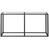 Vidaxl wandtafel 160x35x75,5 cm gehard glas transparant