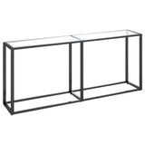 Vidaxl wandtafel 180x35x75,5 cm gehard glas transparant