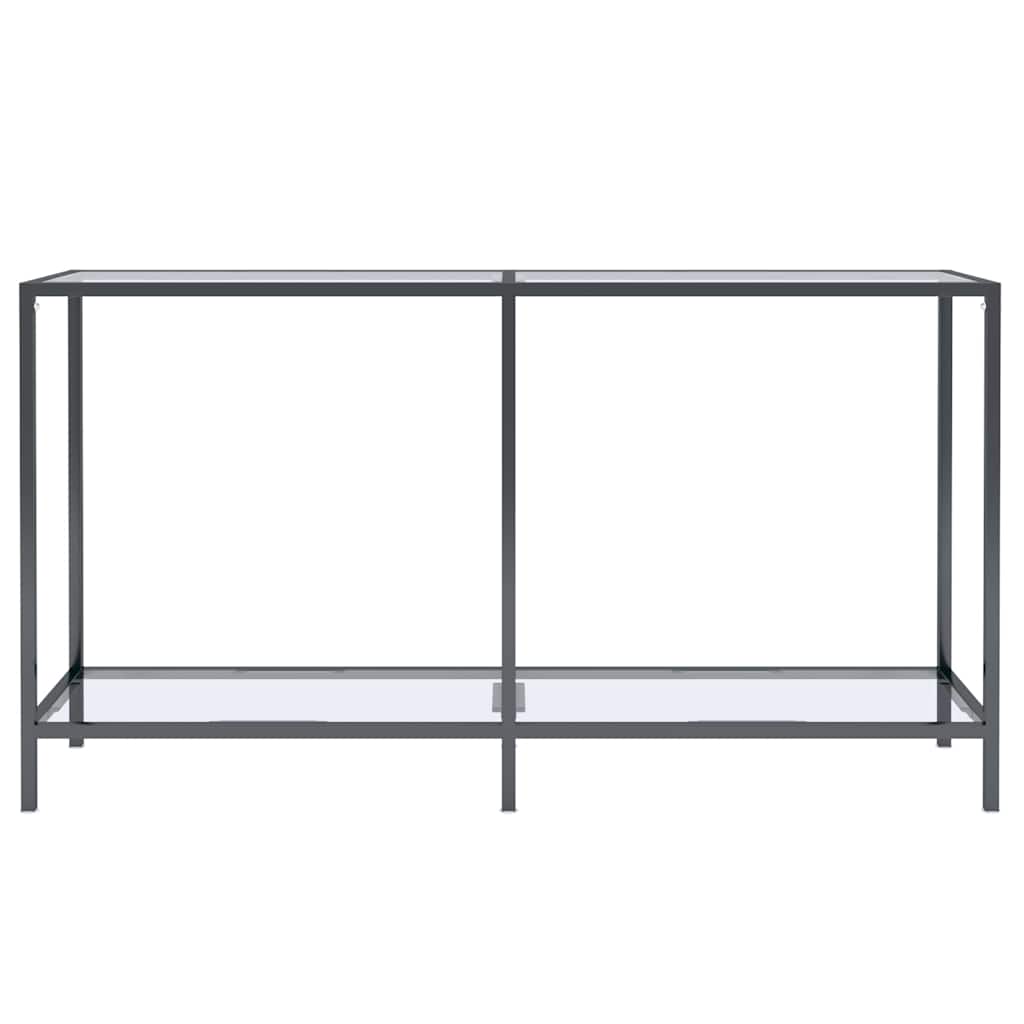 Vidaxl wandtafel 140x35x75,5 cm gehard glas transparant