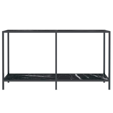 Vidaxl wandtafel 140x35x75,5 cm gehard glas zwart