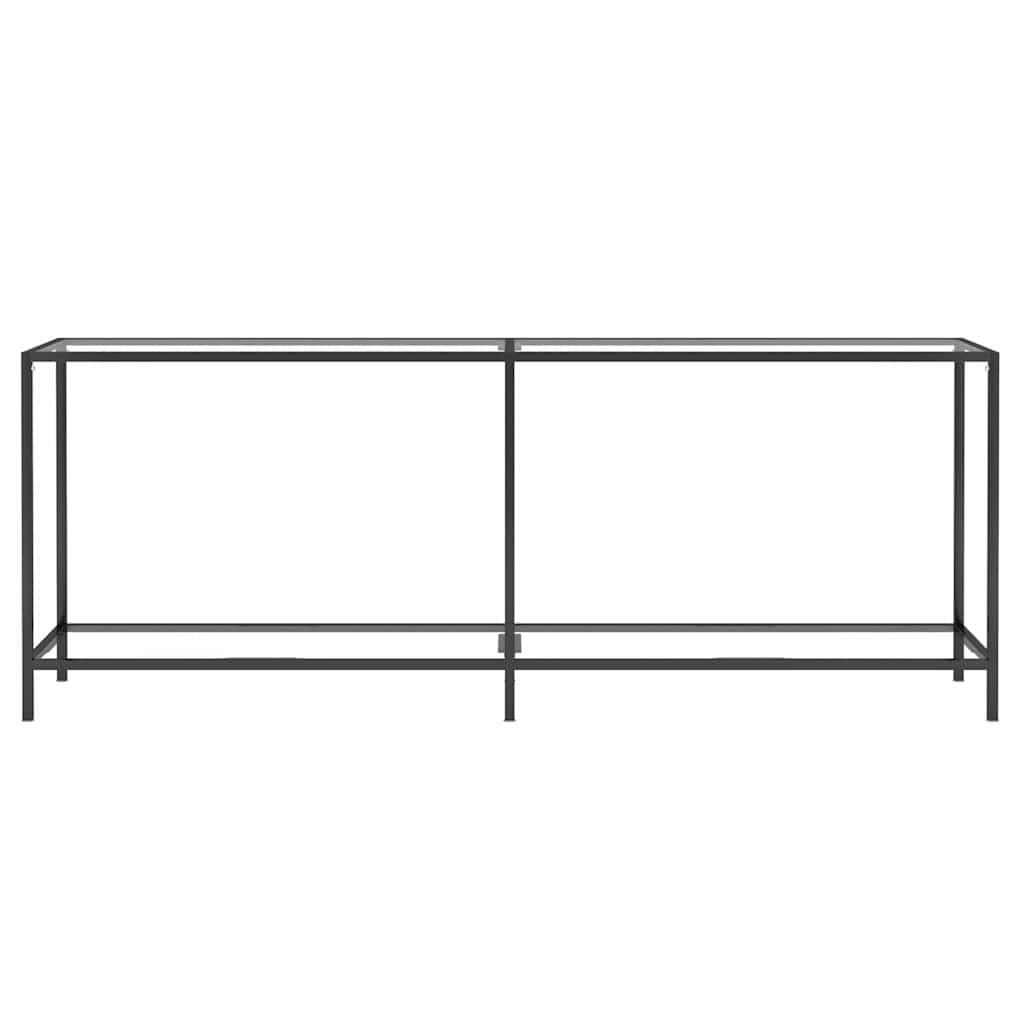 Vidaxl wandtafel 200x35x75,5 cm gehard glas transparant