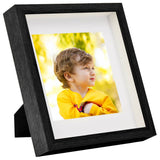 VidaXL Fotolijsten 3 st voor 13x13 cm foto 3D 23x23 cm zwart