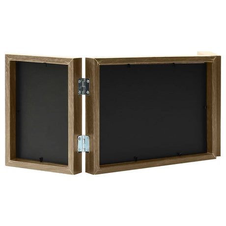 Vidaxl fotolijst drieluik 22x15 cm+2x(10x15 cm) lichtbruin