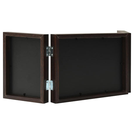 Vidaxl fotolijst drieluik 22x15 cm+2x(10x15 cm) donkerbruin