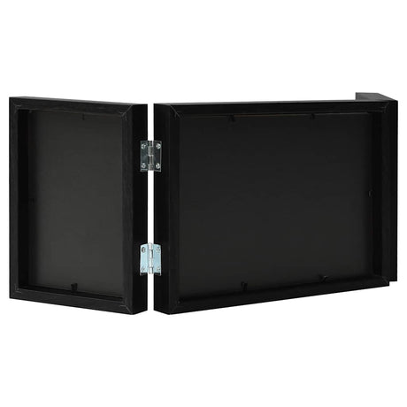 Vidaxl fotolijst drieluik 22x15 cm+2x(10x15 cm) zwart