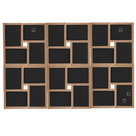Vidaxl fotolijst voor 24x(10x15 cm) foto mdf lichtbruin