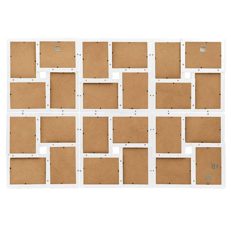 Vidaxl fotolijst voor 24x(13x18 cm) foto mdf wit