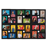 Vidaxl fotolijst voor 24x(13x18 cm) foto mdf zwart