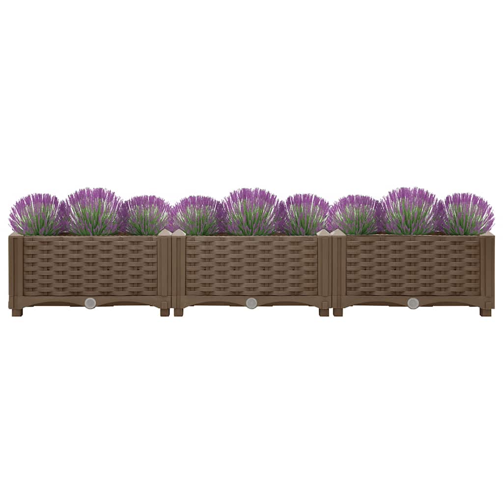 Vidaxl plantenbak verhoogd 120x40x23 cm polypropyleen