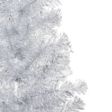 VidaXL Kunstkerstboom met verlichting en kerstballen 180 cm PET zilver