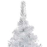VidaXL Kunstkerstboom met verlichting en kerstballen 240 cm PET zilver