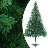 Vidaxl kunstkerstboom met verlichting en kerstballen 230 takken 120 cm