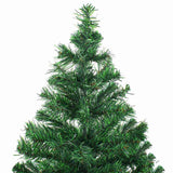 Vidaxl kunstkerstboom met verlichting en kerstballen 230 takken 120 cm