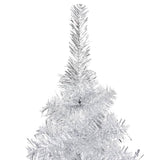 VidaXL Kunstkerstboom met verlichting en kerstballen 240 cm PET zilver
