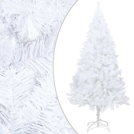 Vidaxl kunstkerstboom met verlichting en kerstballen 120 cm pvc wit