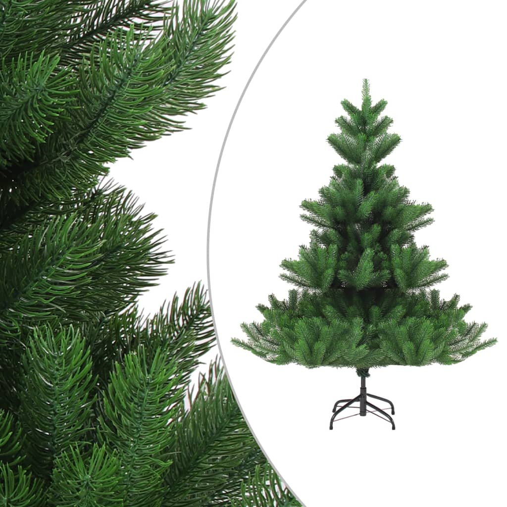 VidaXL Kunstkerstboom Nordmann met LED's en kerstballen 150 cm groen