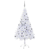 VidaXL Kunstkerstboom met verlichting en kerstballen 620 takken 180 cm