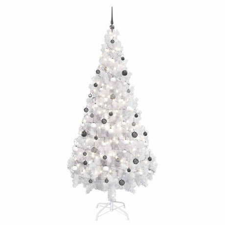 Vidaxl kunstkerstboom met verlichting en kerstballen 620 takken 180 cm