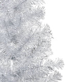 VidaXL Kunstkerstboom met verlichting en kerstballen 150 cm PET zilver