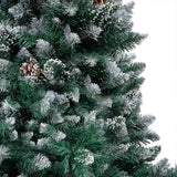 Vidaxl kunstkerstboom met led en kerstballen en dennenappels 180 cm