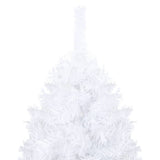 VidaXL Kunstkerstboom met verlichting en kerstballen 180 cm PVC wit