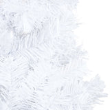 VidaXL Kunstkerstboom met verlichting en kerstballen 210 cm PVC wit