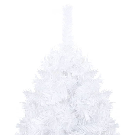 VidaXL Kunstkerstboom met verlichting en kerstballen 240 cm wit