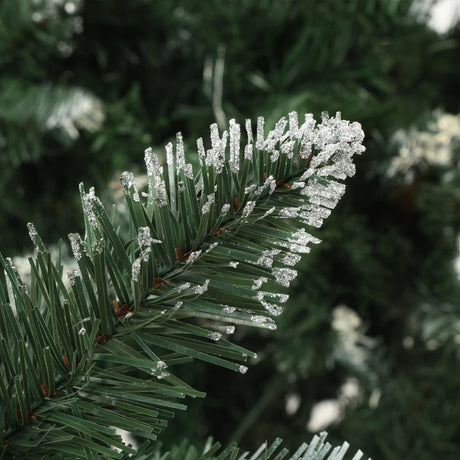 VidaXL Kunstkerstboom met verlichting en kerstballen 210 cm