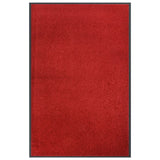 Vidaxl deurmat 80x120 cm rood