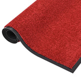 Vidaxl deurmat 80x120 cm rood