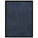 Vidaxl deurmat 60x80 cm gestreept blauw