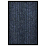 Vidaxl deurmat 80x120 cm gestreept blauw