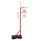 VidaXL Basketbalset draagbaar verstelbaar 138,5-166 cm