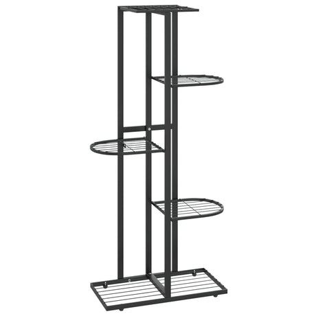 VidaXL Bloemenstandaard met 5 lagen 43x22x98 cm metaal zwart