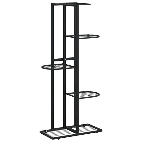 Vidaxl bloemenstandaard met 5 lagen 43x22x98 cm metaal zwart