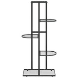 Vidaxl bloemenstandaard met 5 lagen 43x22x98 cm metaal zwart