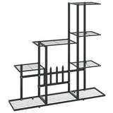 VidaXL Bloemenstandaard 94,5x25x88 cm metaal zwart