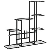 Vidaxl bloemenstandaard 94,5x25x88 cm metaal zwart