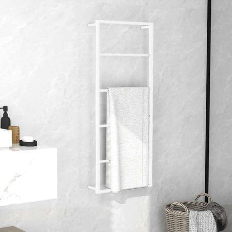 Vidaxl handdoekenrek wit 45x10x115 cm staal