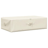 Vidaxl opbergbox 70x40x18 cm stof crèmekleurig