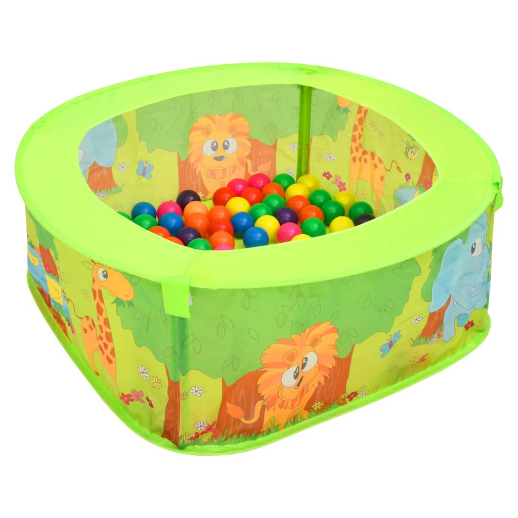 VidaXL Ballenbak voor kinderen met 50 ballen 75x75x32 cm