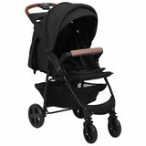 Vidaxl kinderwagen 3-in-1 staal antracietkleurig