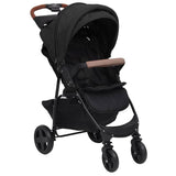 Vidaxl kinderwagen 3-in-1 staal antracietkleurig