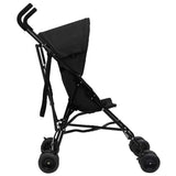 Vidaxl kinderbuggy staal antracietkleurig en zwart